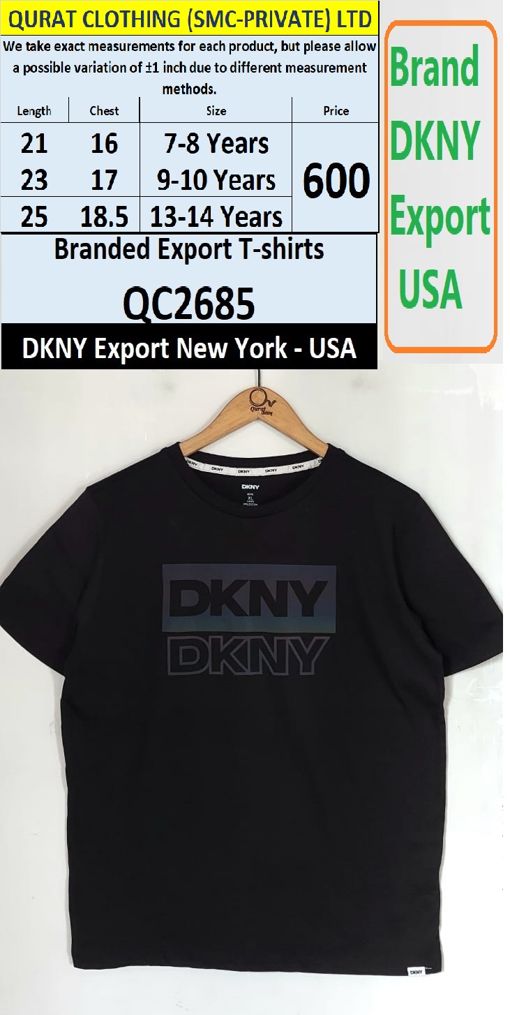 DKNY Brand T-shirt QC2685 Export New York - USA