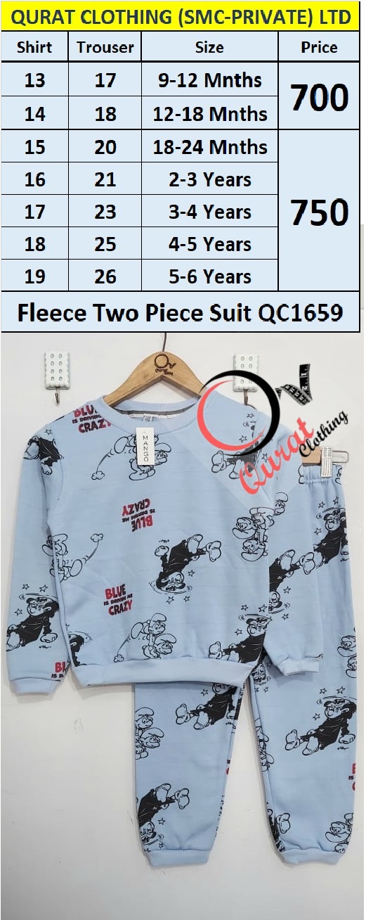 Blue Crazy Winter Two Piece Suits QC1659
