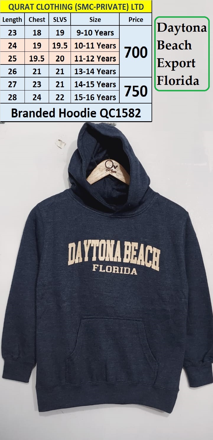 Daytona Beach Brand Hoodie QC1582, Export Florida