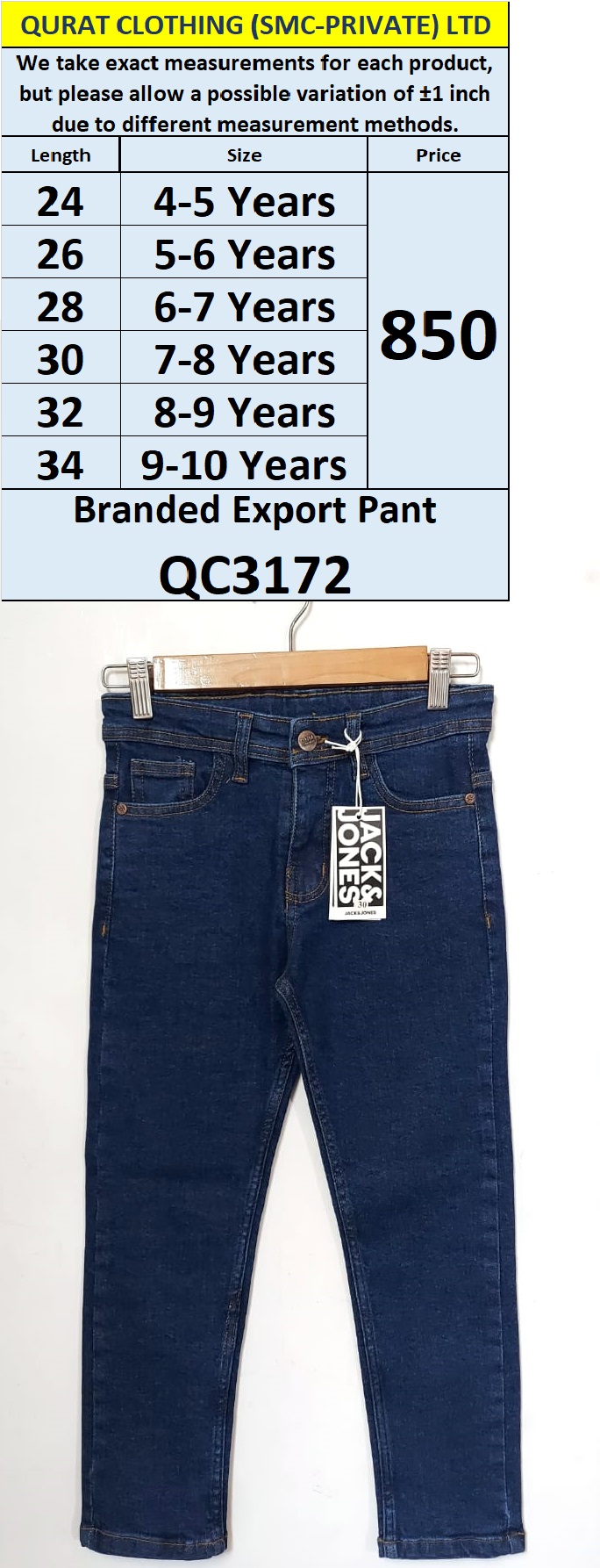 Branded Export Pant QC3172