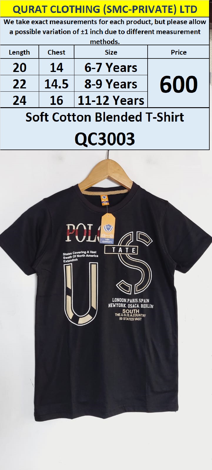 Soft Cotton Blended T-shirt QC3003