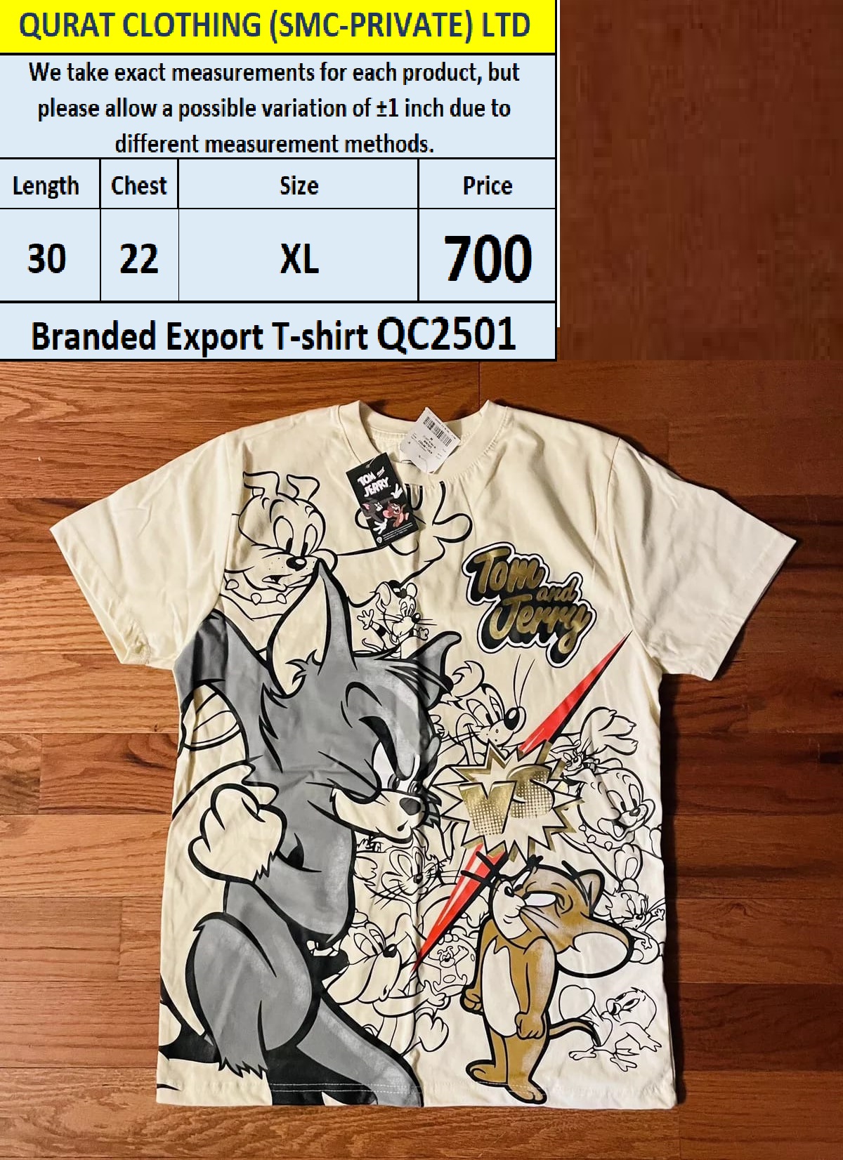 Branded Export T-shirt QC2501