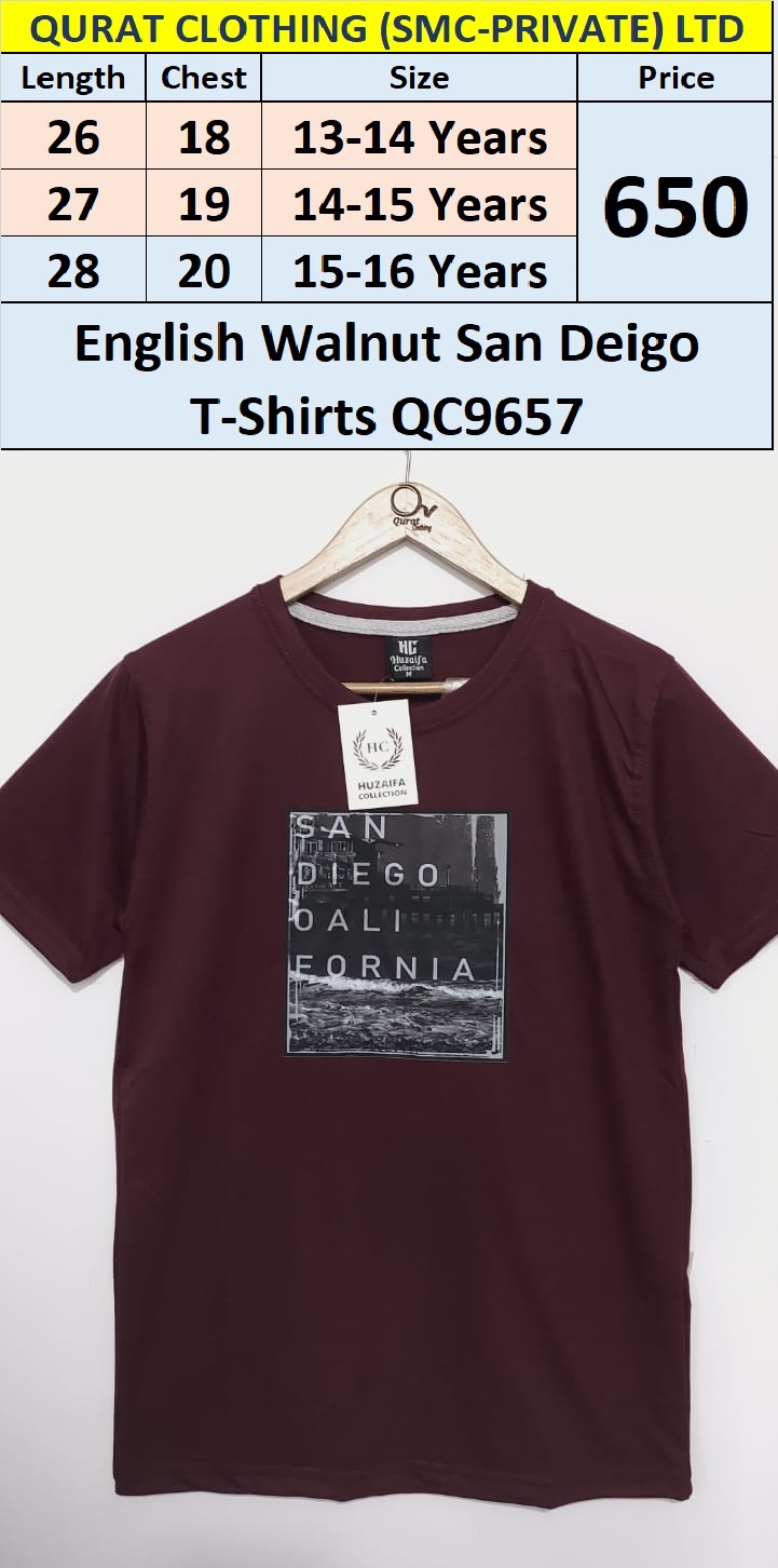 English Walnut San Deigo T-Shirts QC9657