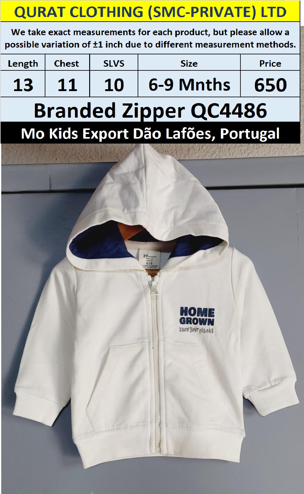 MO Clothing Brand Hoodie Export Dão Lafões, Portugal - QC4486