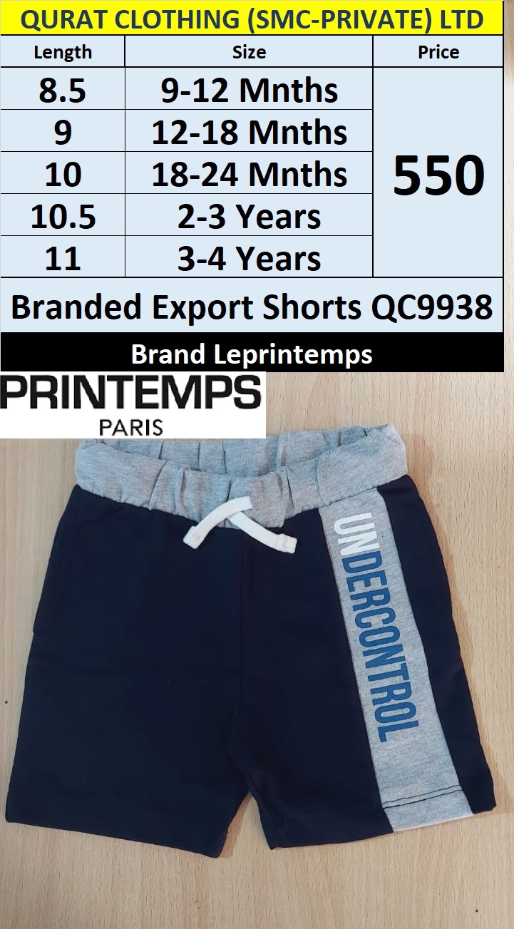 Le Printemps Brand Shorts QC9938, Export Paris