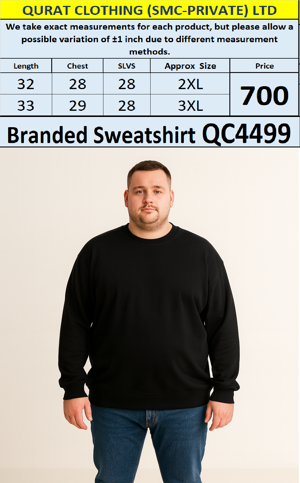Branded Export Sweatshirt QC4499