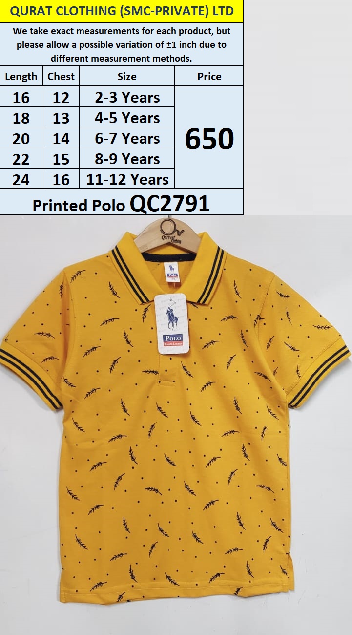 Printed Polo T-shirt QC2791