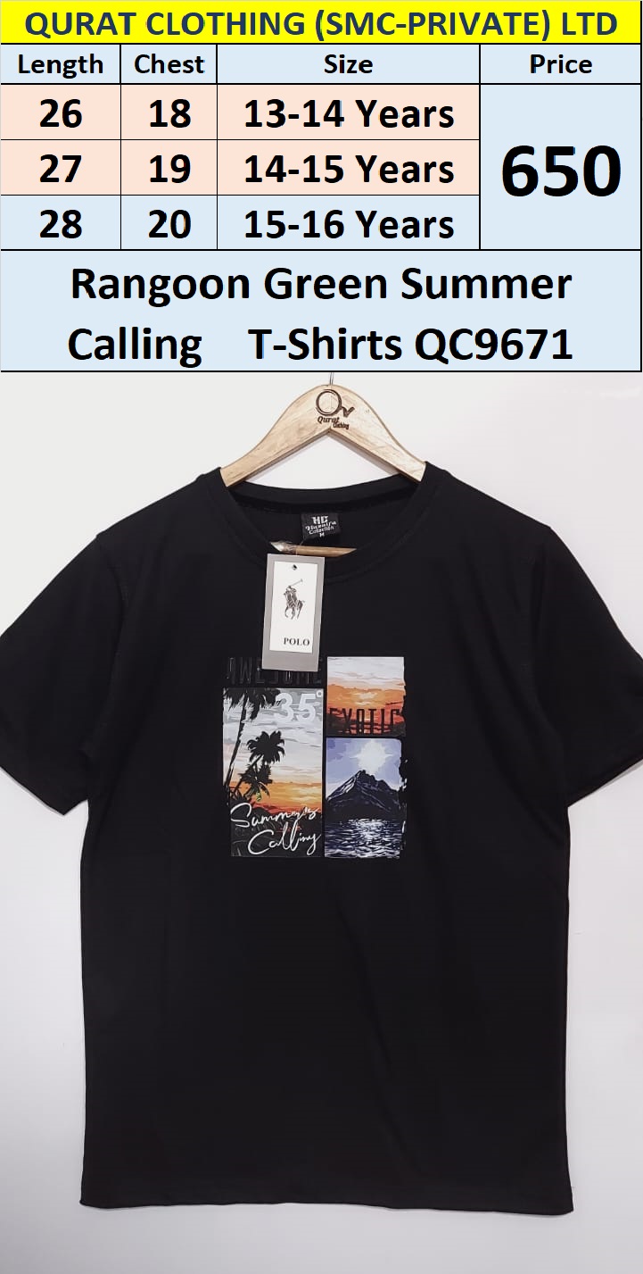 Rangoon Green Summer Calling T-Shirts QC9671