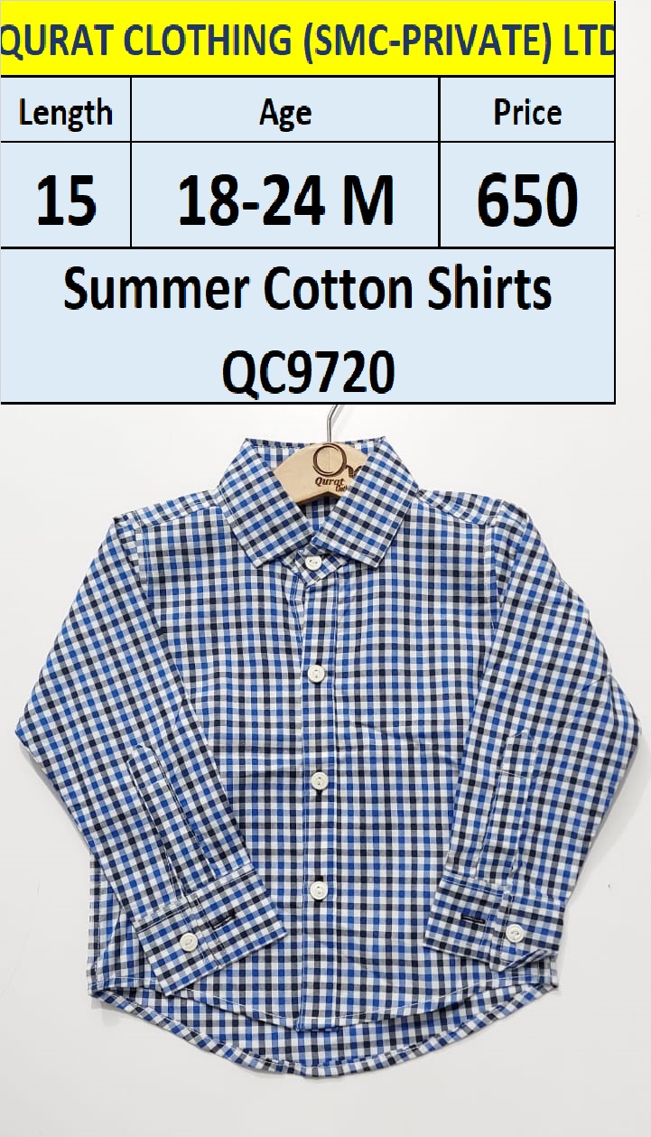Summer Cotton Checks Shirts QC9720