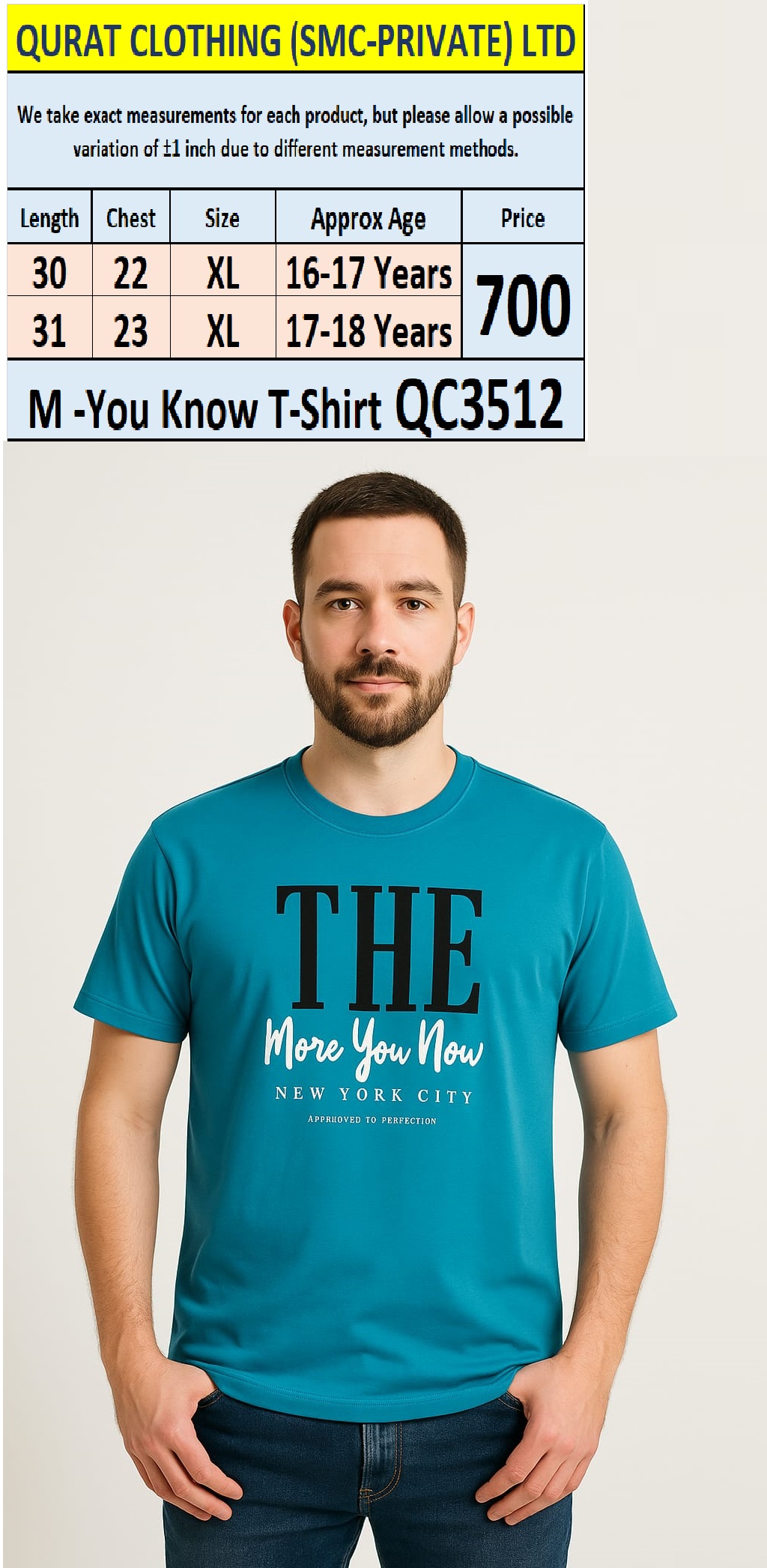 Soft Cotton Blended The More You Know - T-Shirt QC3512