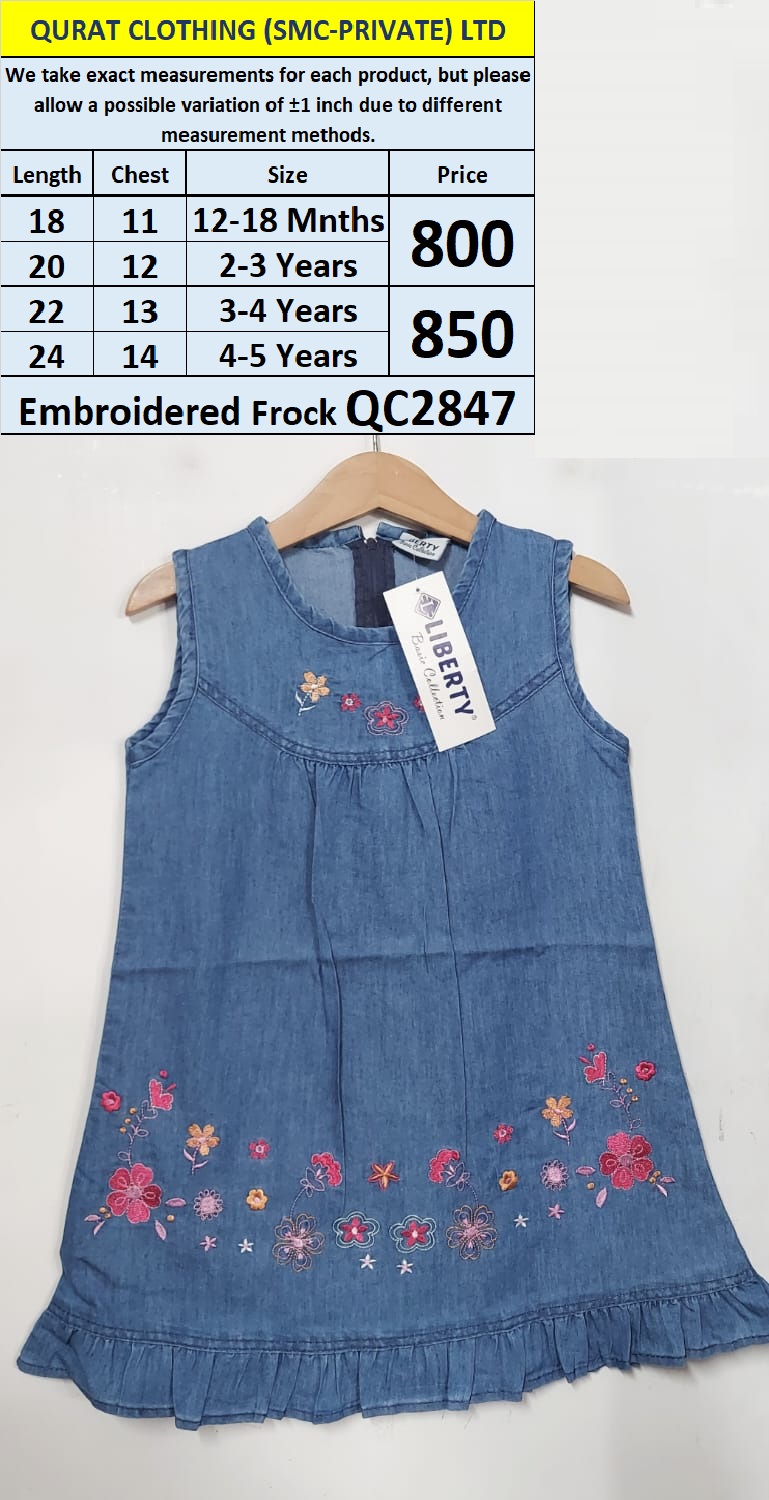 Embroidered Frock QC2847