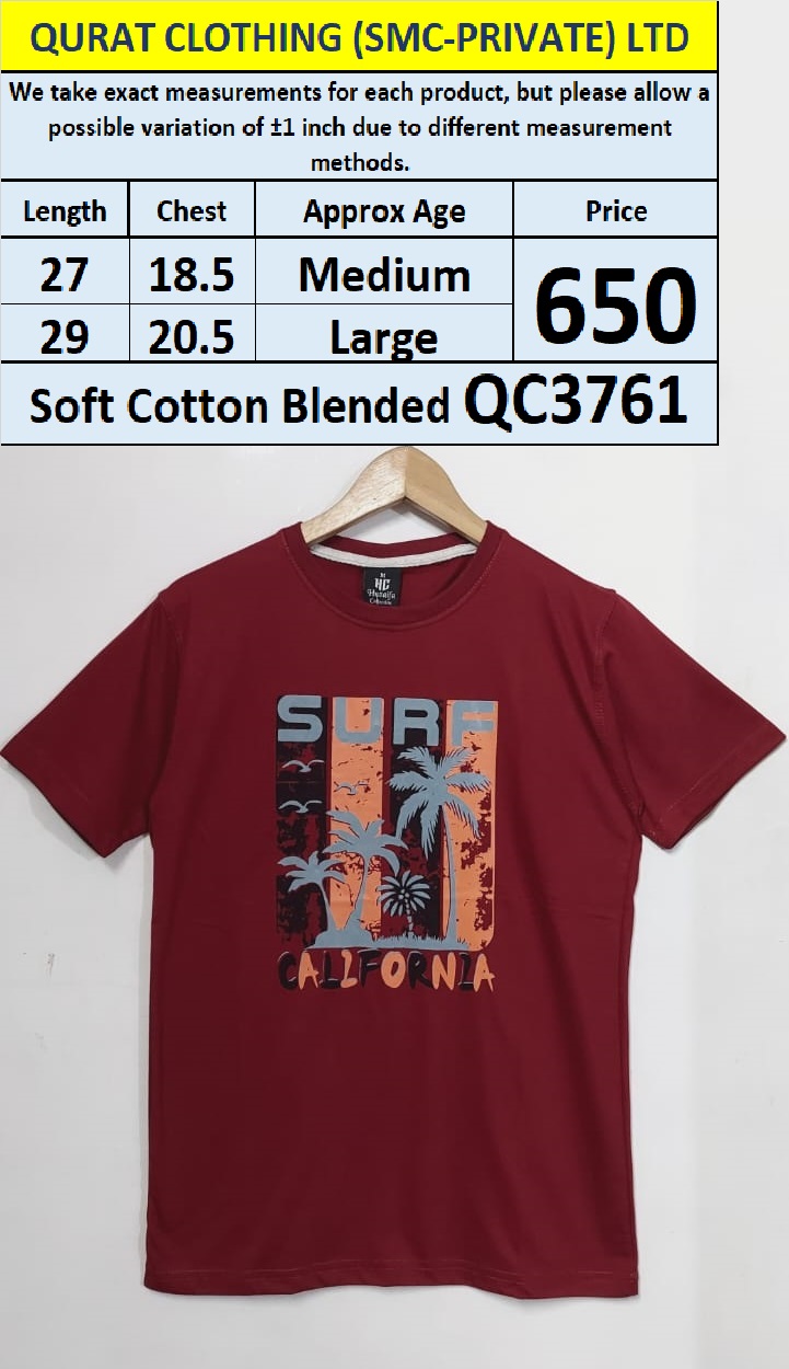 Soft Cotton Blended T-shirt QC3761