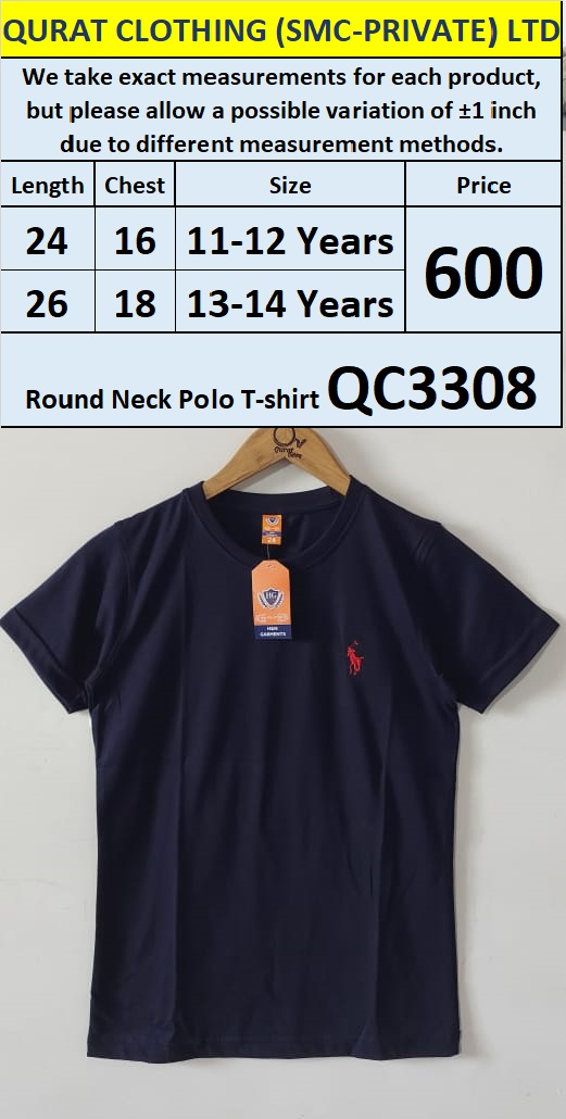 Round Neck Polo T-shirt QC3308