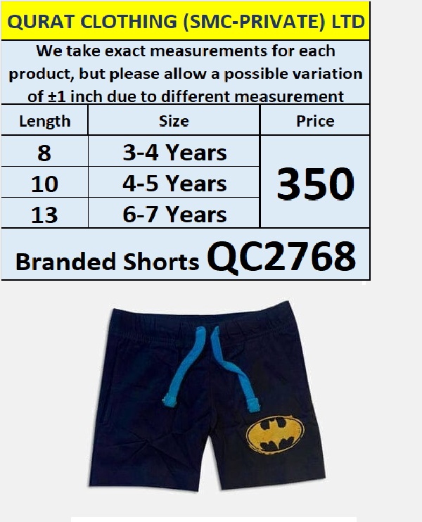 Branded Batman Shorts QC2768 Export