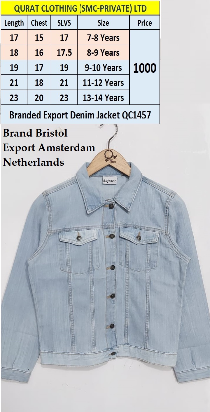 Bristol Brand Denim Jacket QC1457 Export Amsterdam (Netherlands)