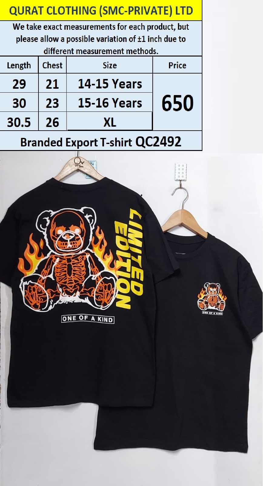 Branded Export T-shirt QC2492