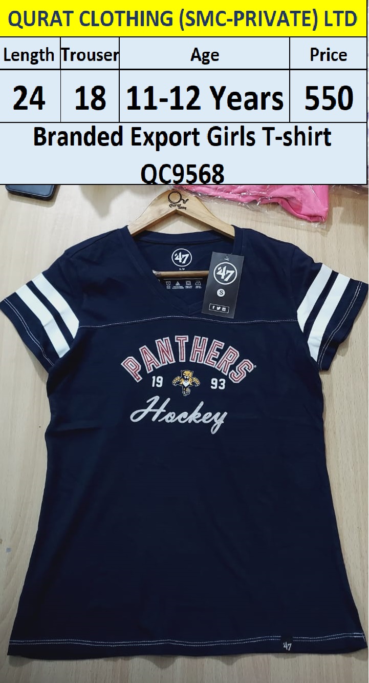 Branded Export Girls Panthers Hockey T-shirts QC9568
