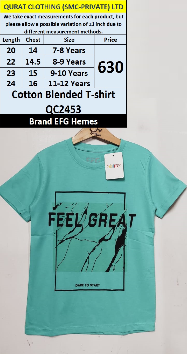 EFG Hemes Brand Cotton Blended T-shirt QC2453