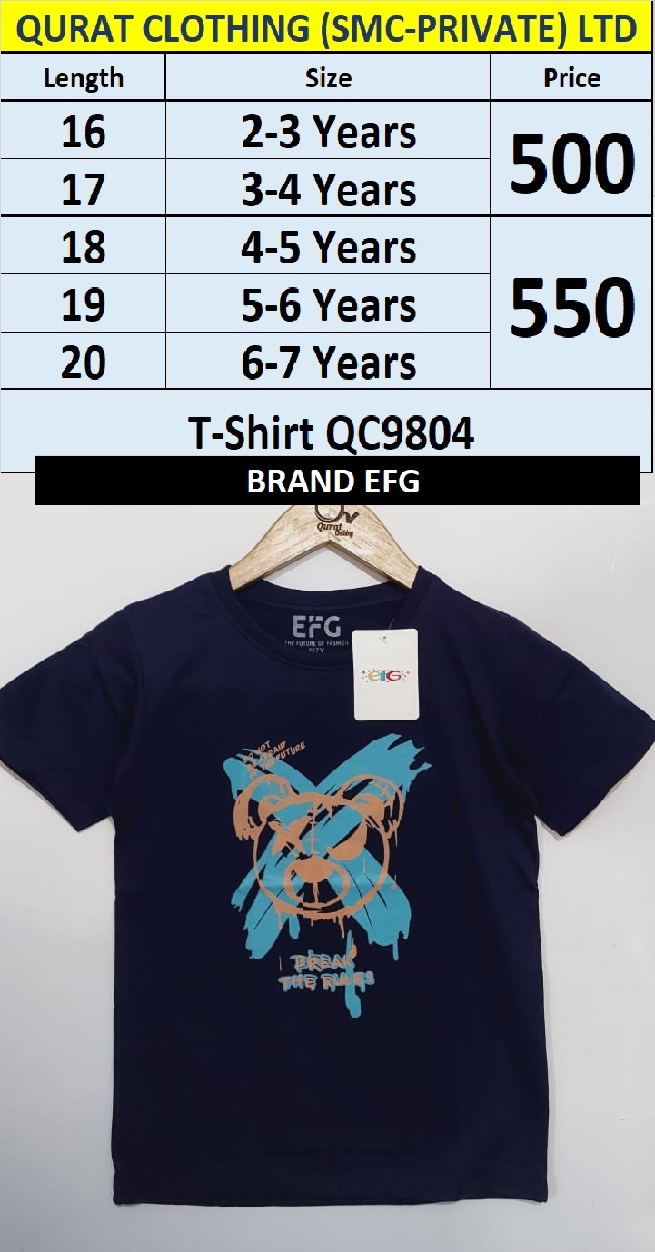 T-Shirt QC9804 Brand EFG