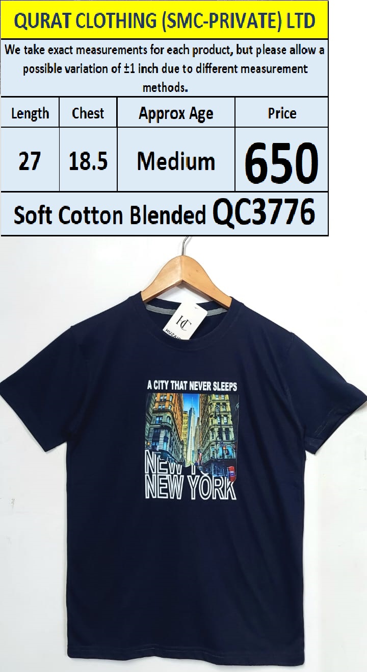 Soft Cotton Blended T-shirt QC3776