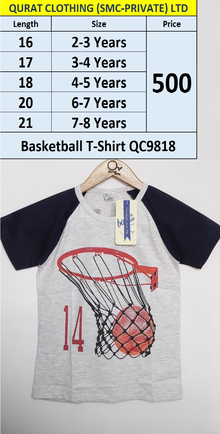 Basket Ball Print T-Shirt QC9818