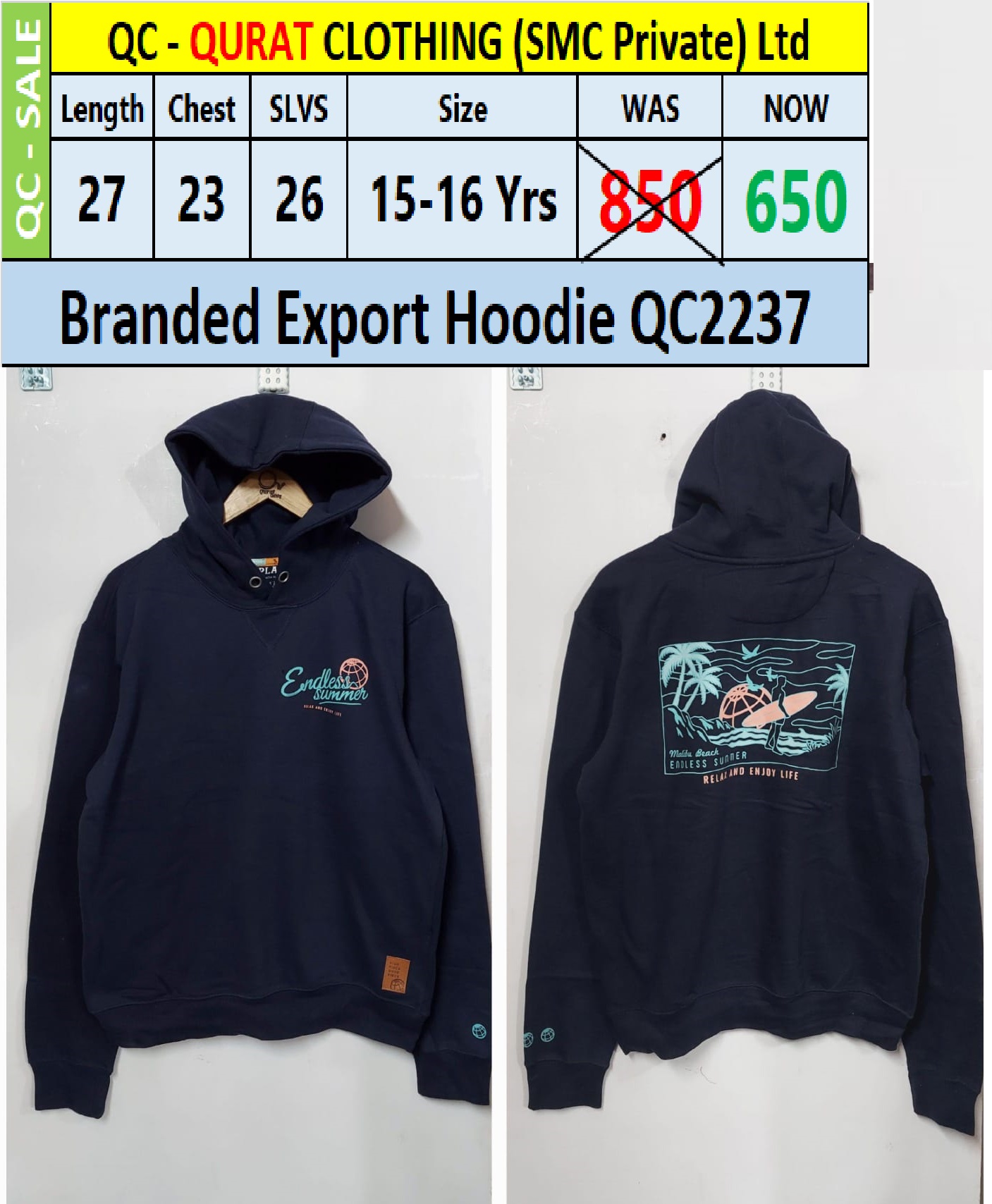 Branded Export Hoodie QC2237
