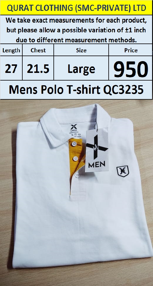  Branded Men's T-Shirt QC3235 - Export Product