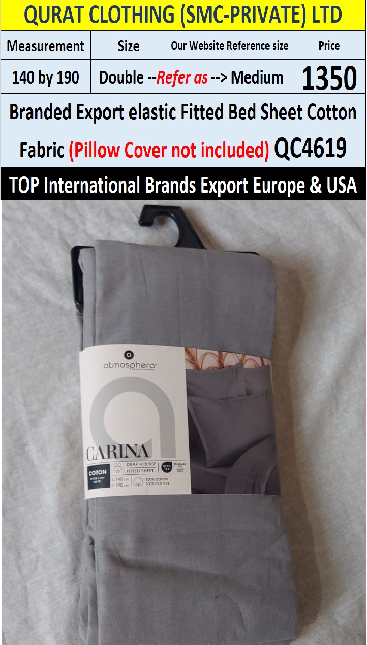 Top Intl Brand Elastic Fitted Cotton Bed Sheet QC4619 Export Europe & USA