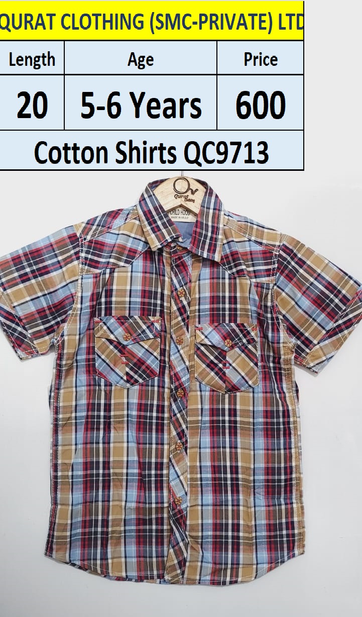 Summer Cotton Shirts QC9713 Brand Childhood