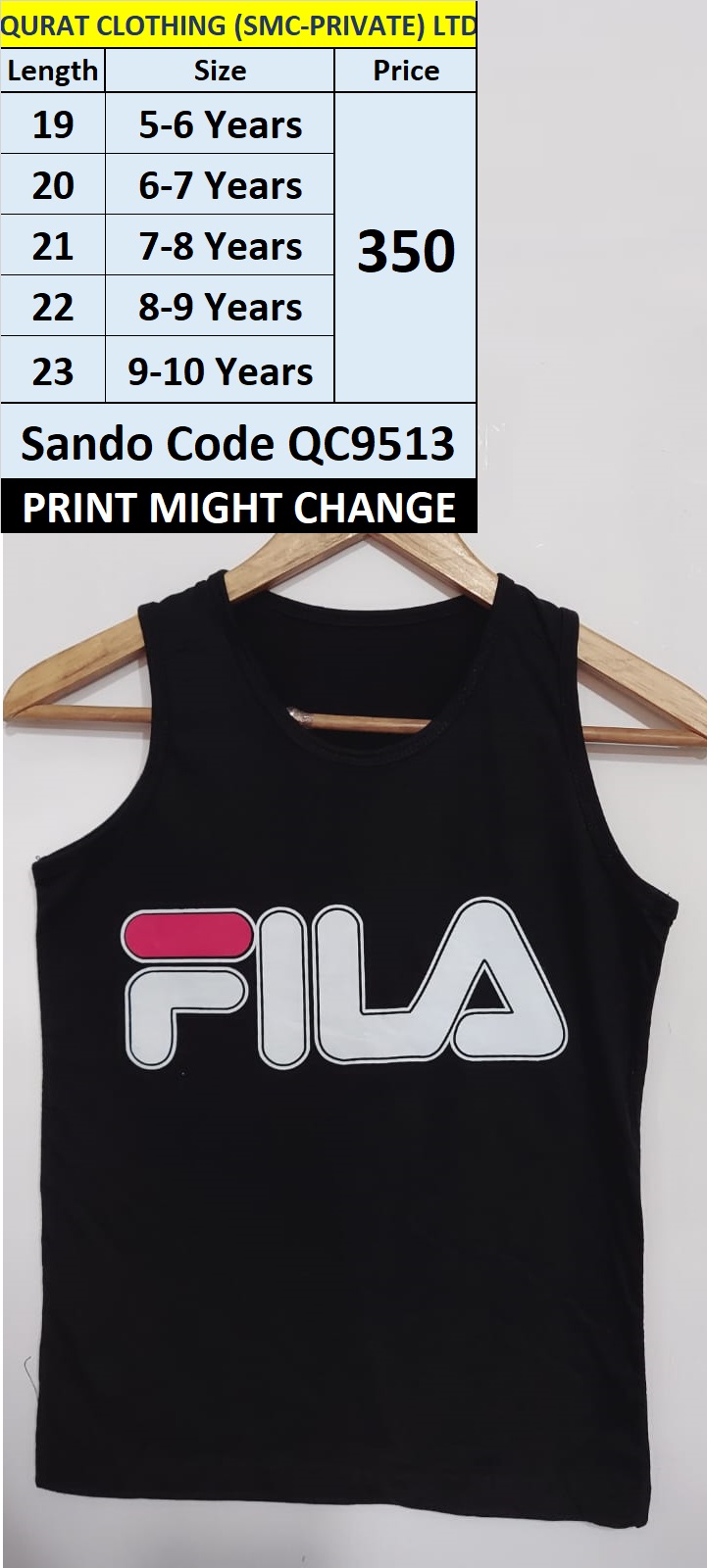 Black Summer Sando QC9513 (Print Might Change)