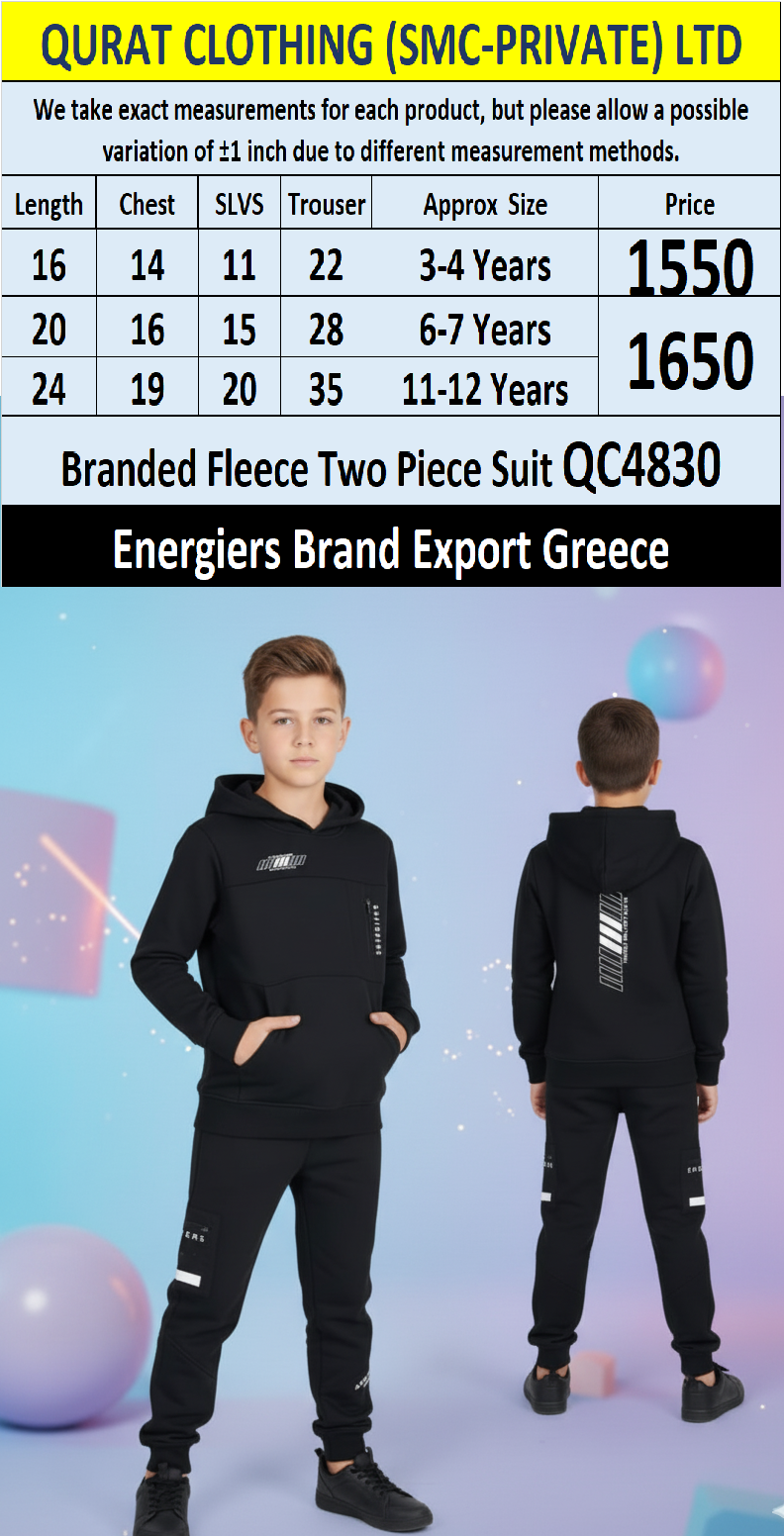 Energiers Brand Fleece Two Piece Suits QC4830 - Export Greece
