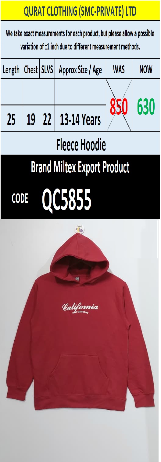 Top International Branded Export Hoodie / Sweatshirt Products - QC5855