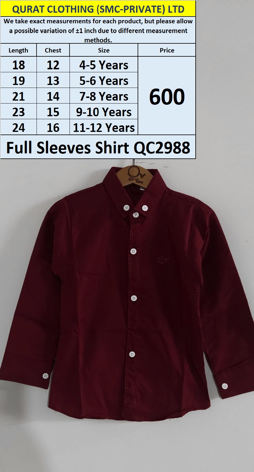 Full Sleeves Shirt QC2988