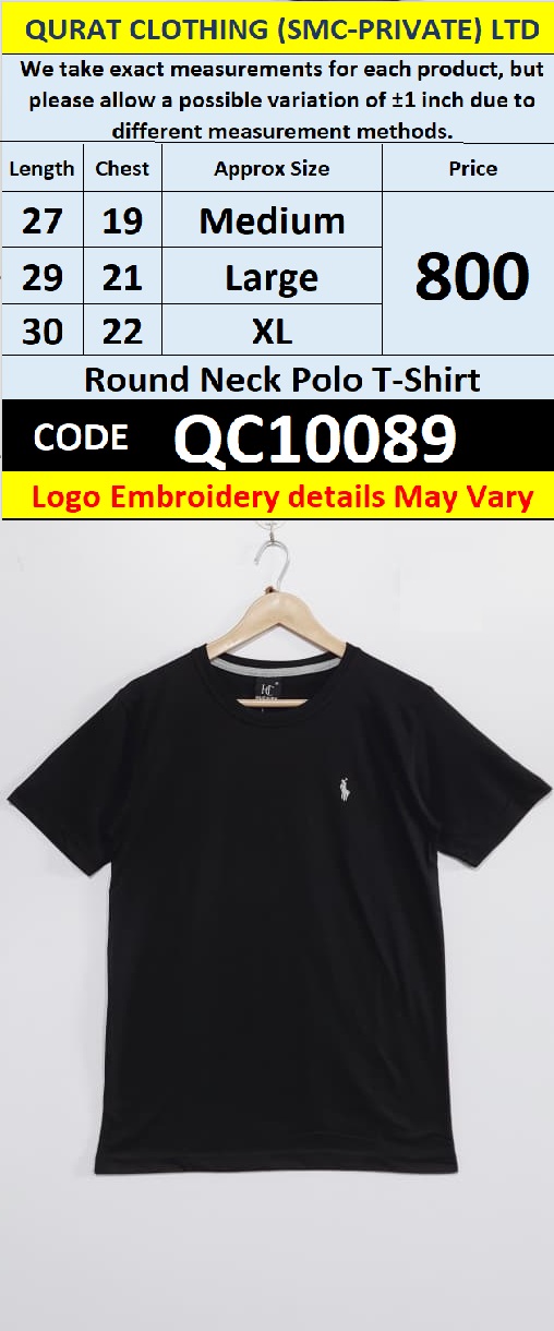 Round Neck Polo T-shirt - QC10089