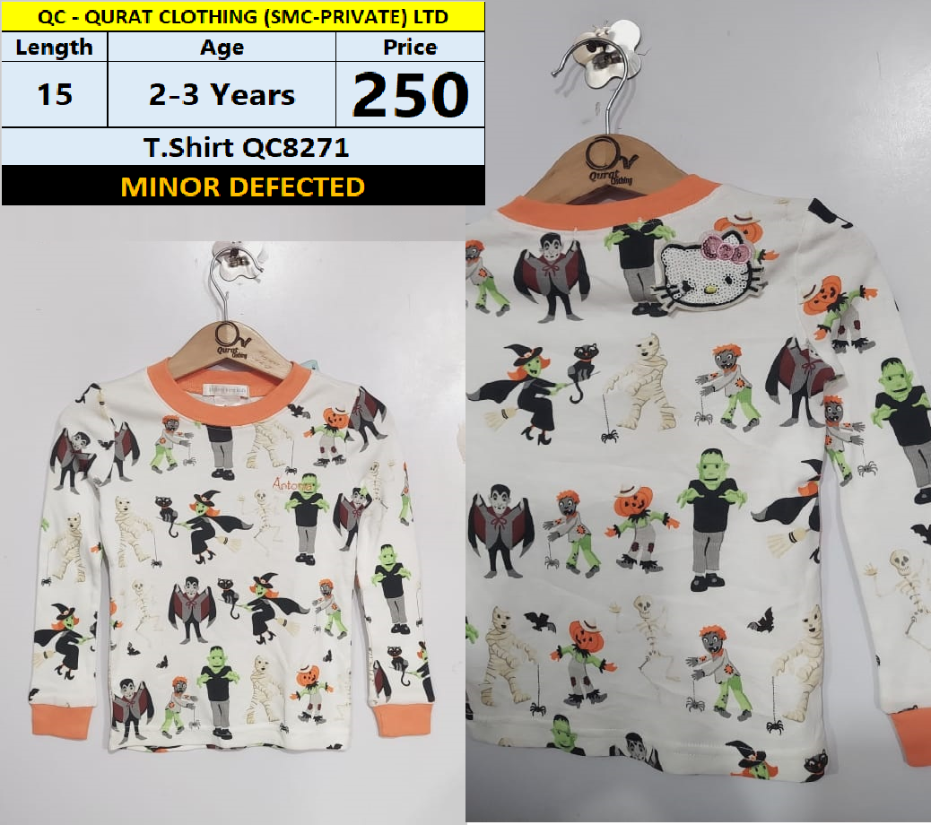 T-shirt QC8271 Branded but Minor Defected(no exchange no refund)