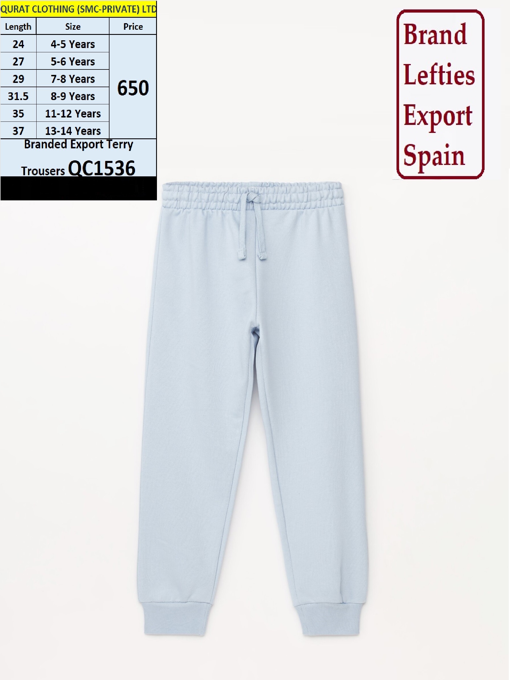 Lefties Brand Export Trouser QC1536 Export Spain