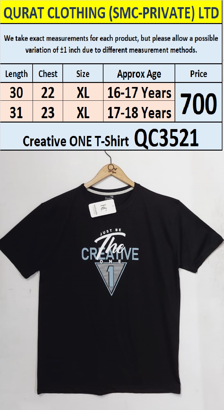 Soft Cotton Blended Creative ONE - T-Shirt QC3521