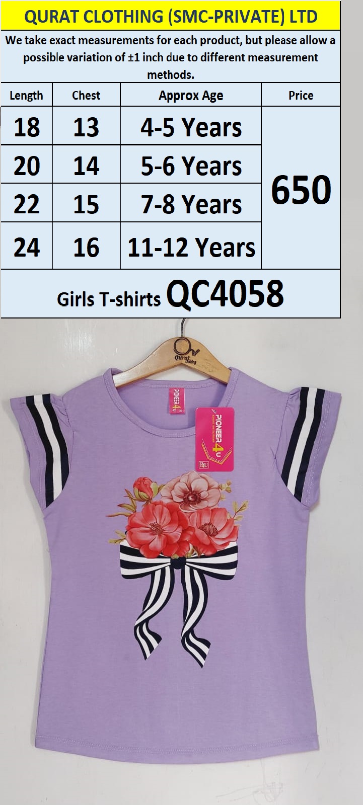 Girls T-shirts QC4058