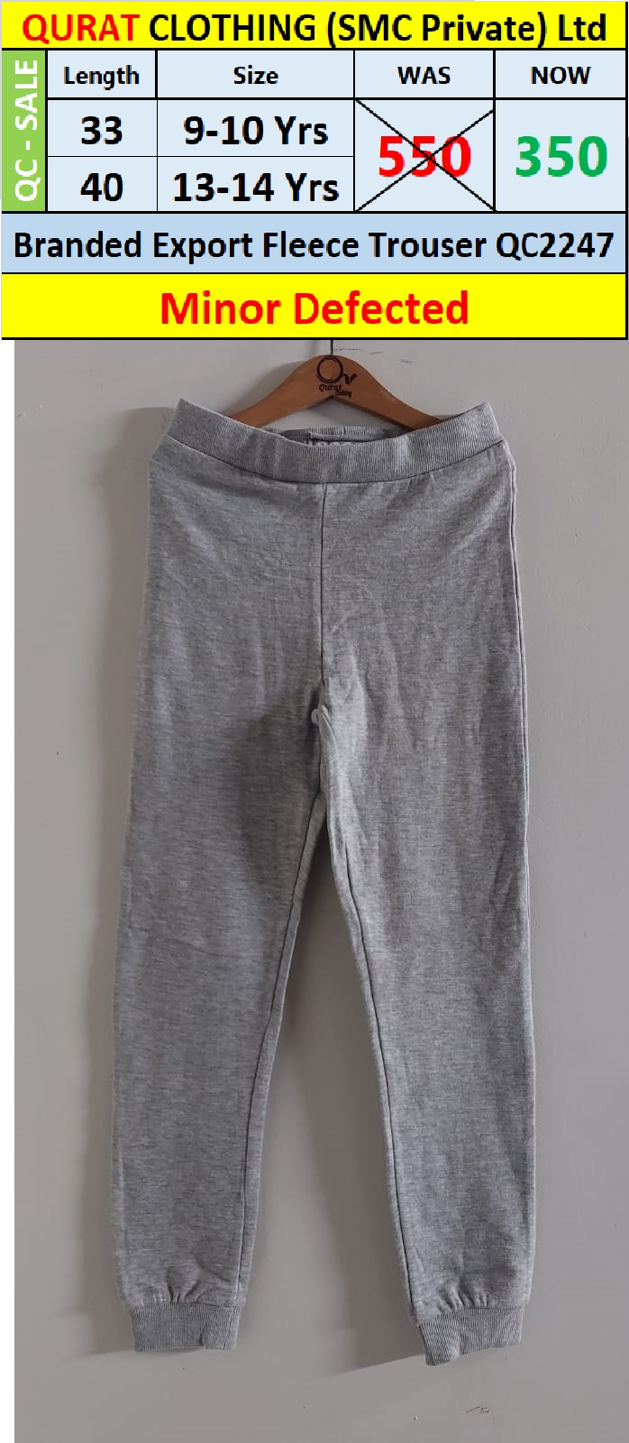 Eddie Bauer Brand Fleece Trouser QC2247 Export USA (Minor Defected)