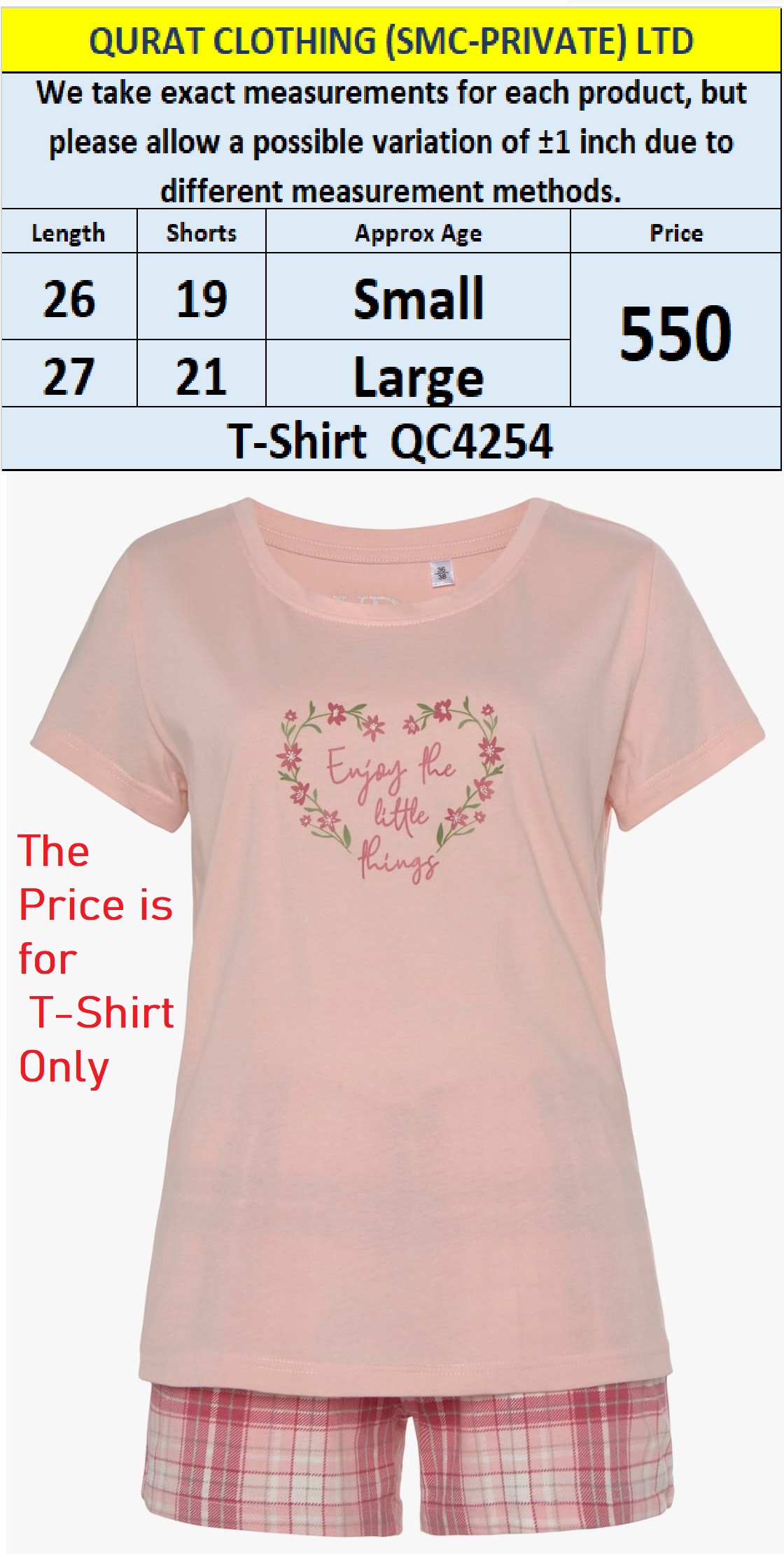 Branded Ladies T-shirt QC4254