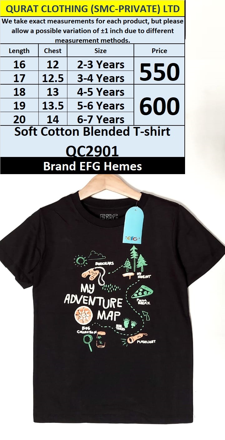 Soft Cotton Blended T-Shirt QC2901  Brand EFG Hemes