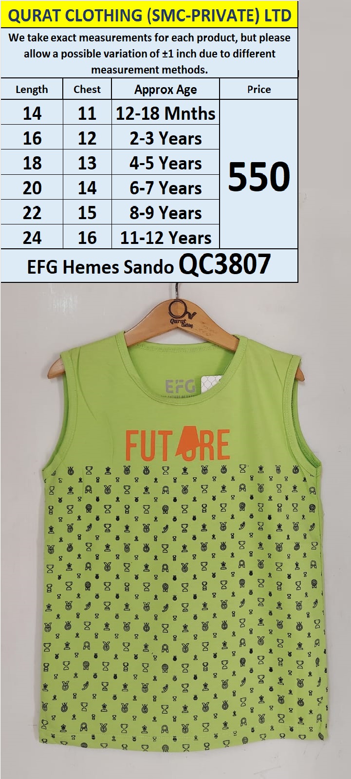 EFG Hemes Brand Sando QC3807