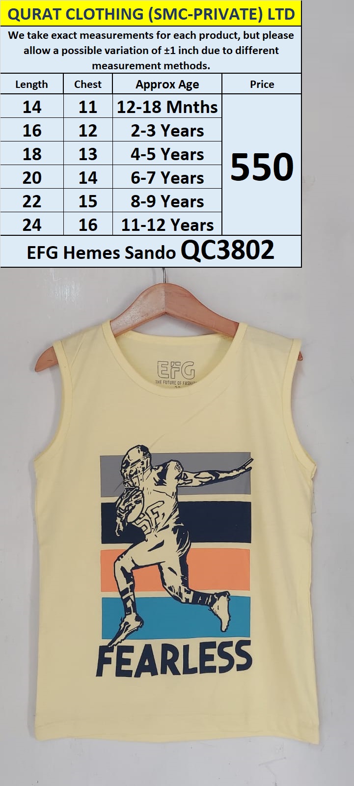 EFG Hemes Brand Sando QC3802