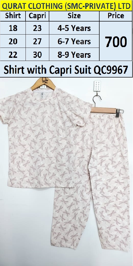 Shirt with Capri Suit QC9967