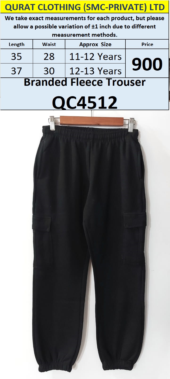 Branded Fleece Export Trouser QC4512 