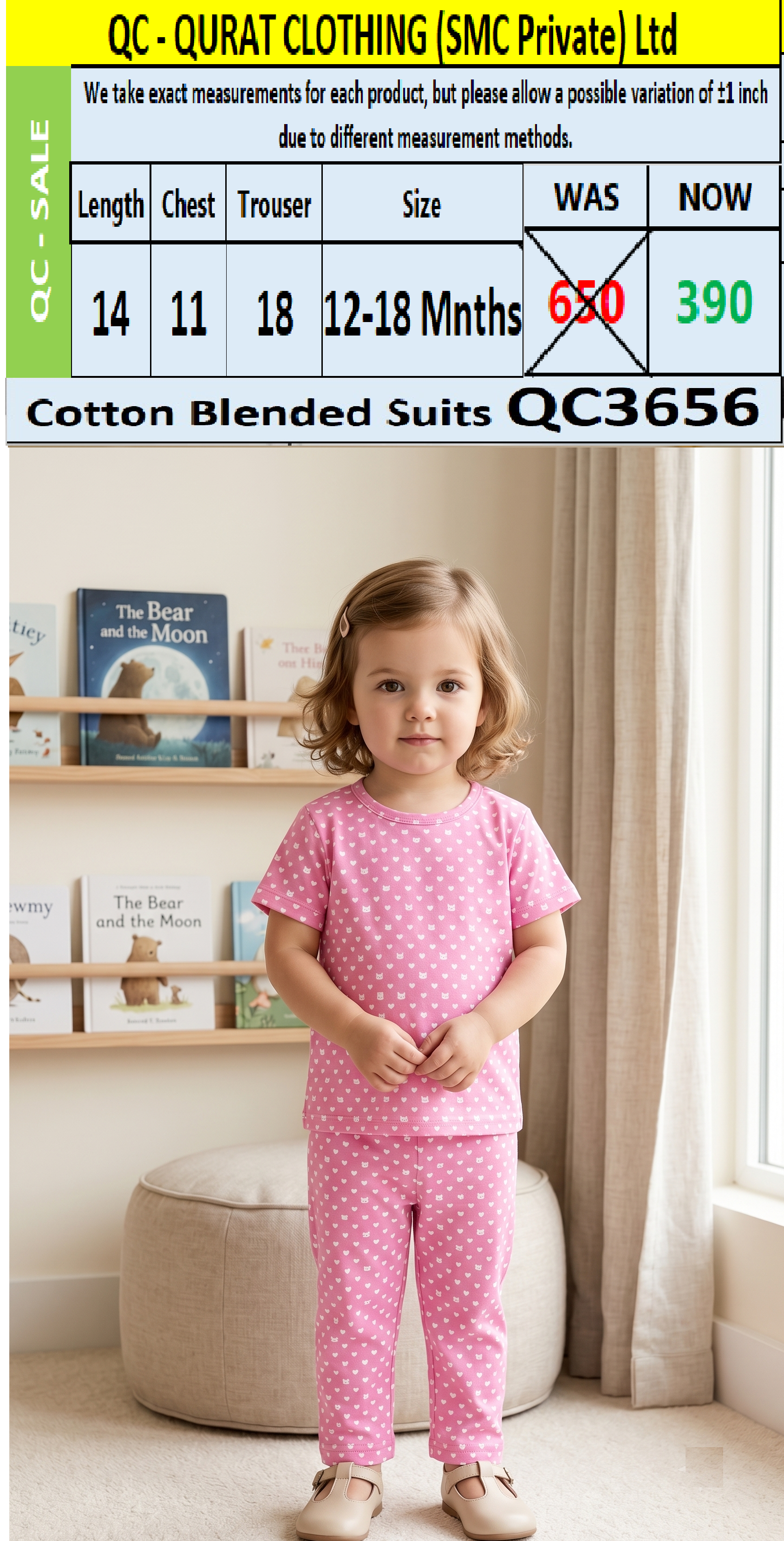 Cotton Blended Suit QC3656