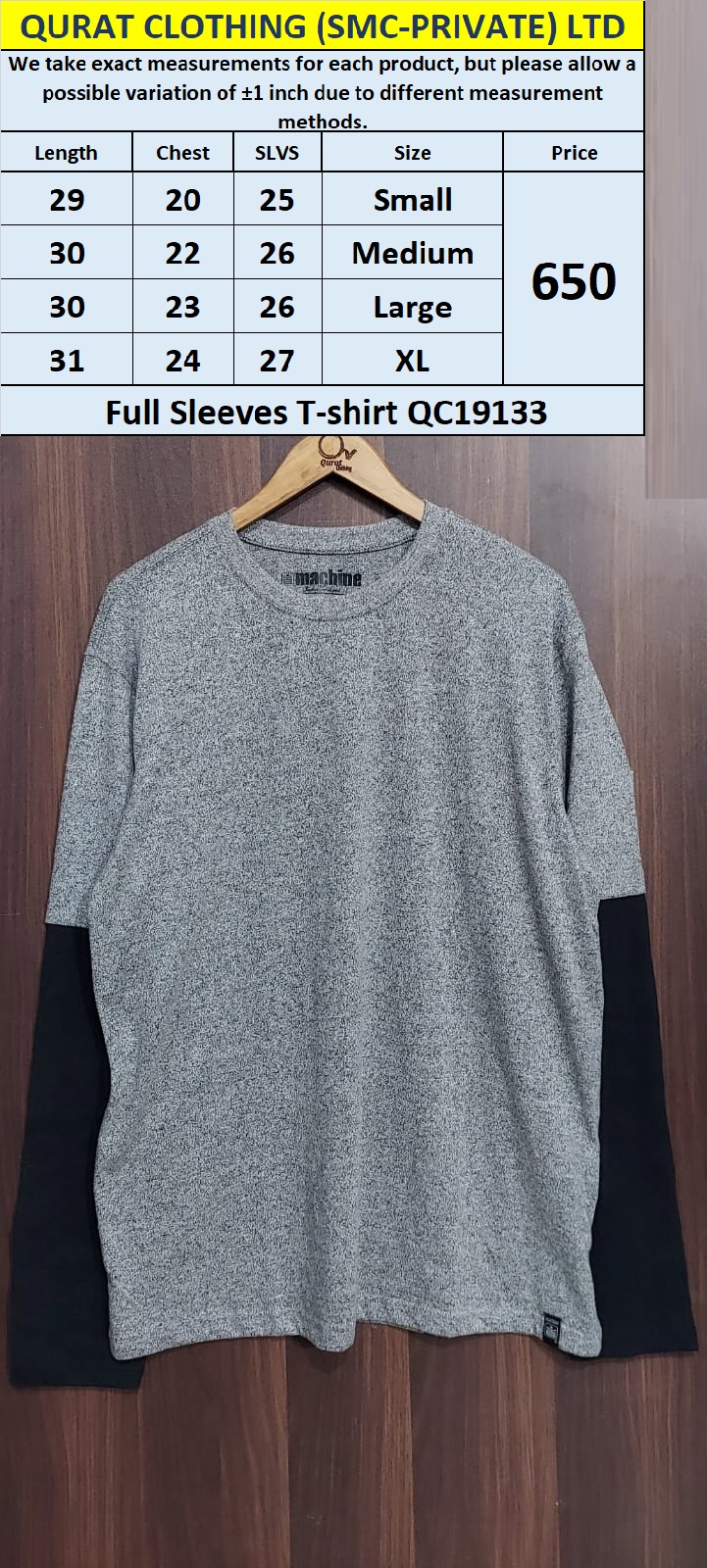 Full Sleeves T-shirt QC1913