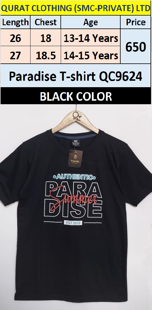 Black Paradise T-shirt QC9624