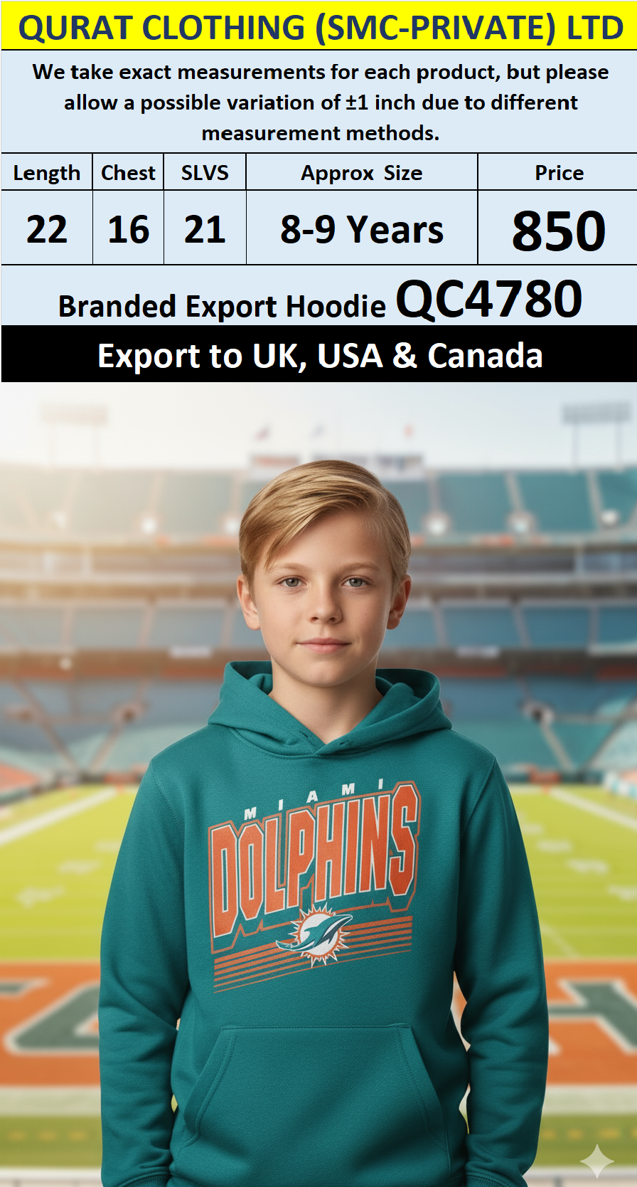 Branded Export UK, USA & Canada Top Brands Hoodie QC4780