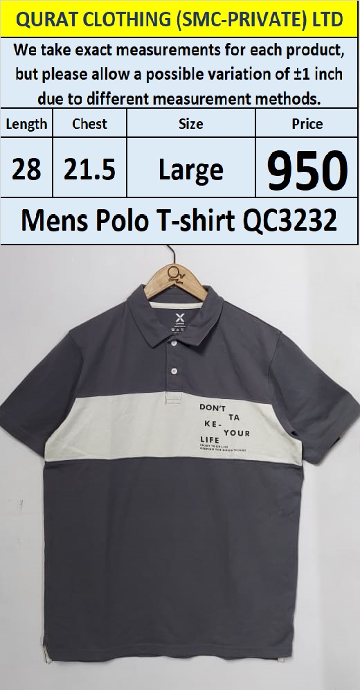  Branded Men's T-Shirt QC3232 - Export Product